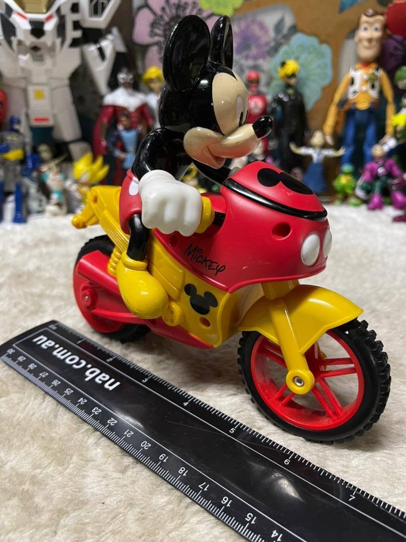 Mickey mouse motorcycle toy top