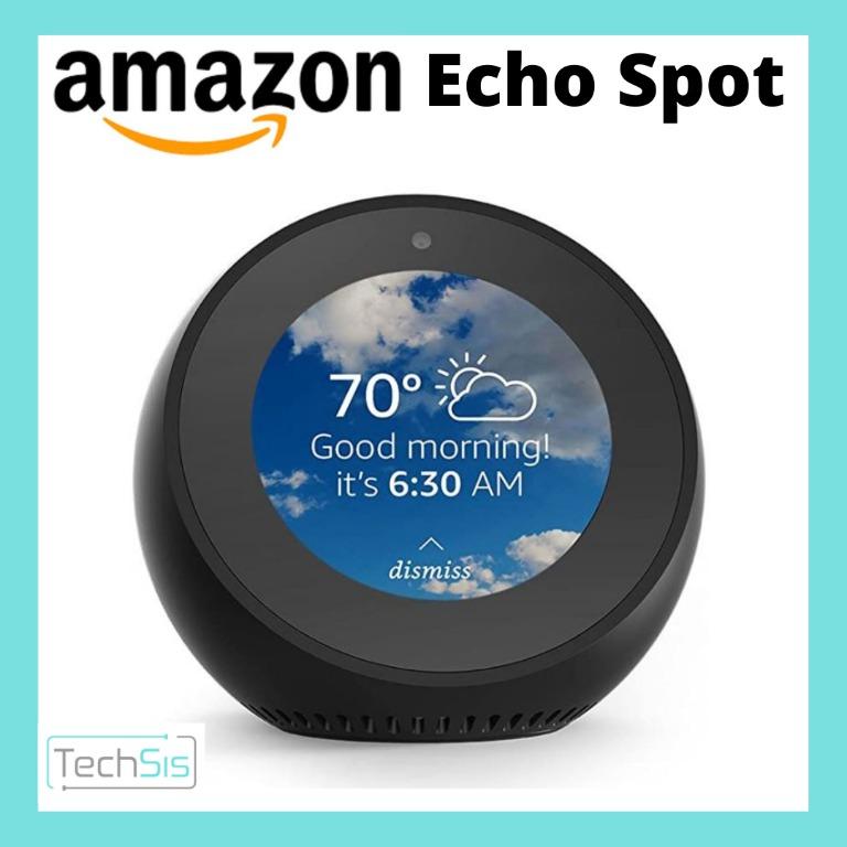 Echo Spot Smart Alarm Clock Smart Speaker with Alexa Audio