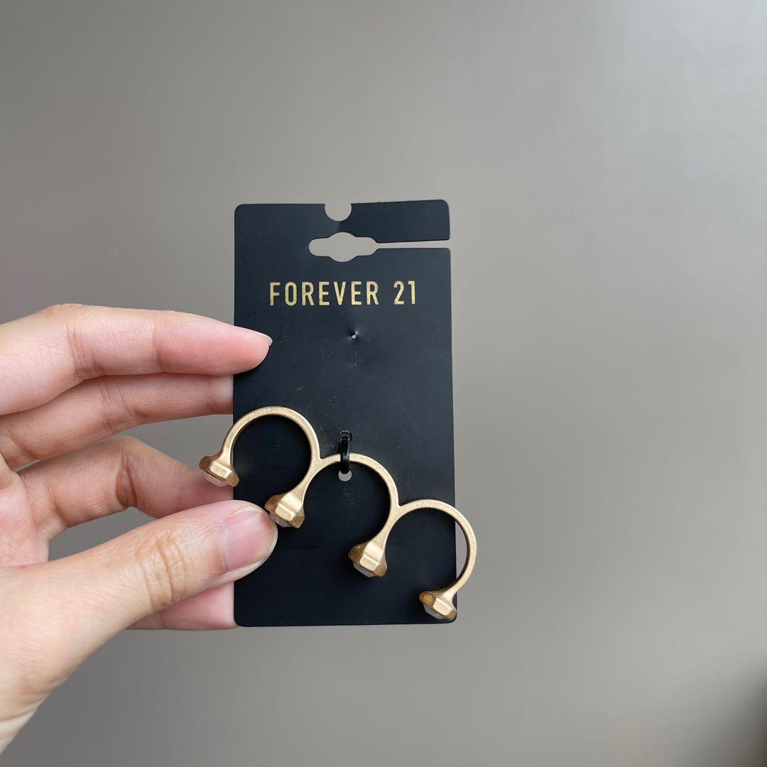 Forever 21 3 Finger Knuckle Ring