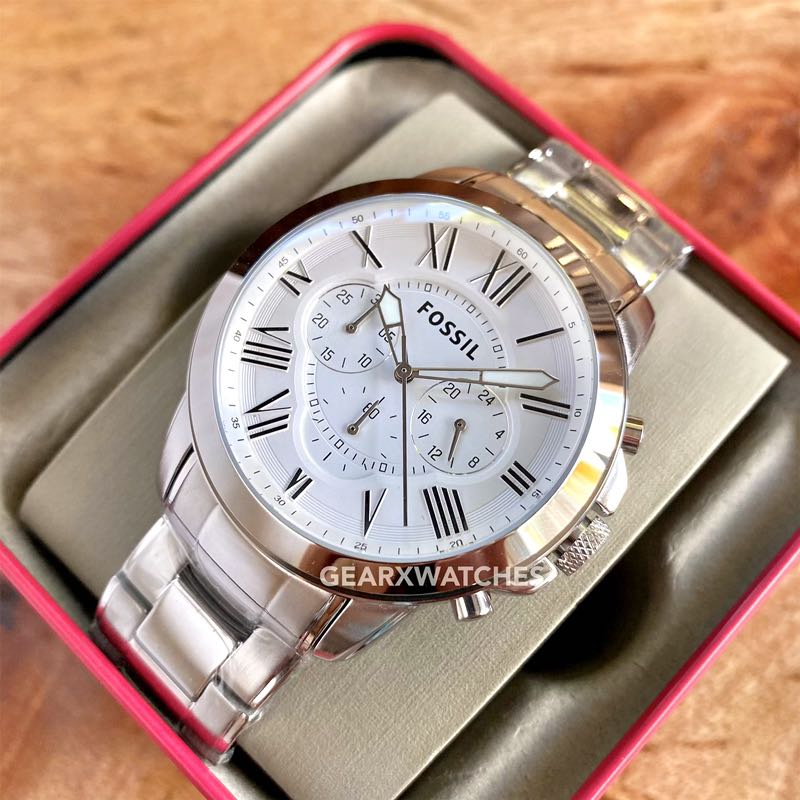 Fossil watch hotsell white dial