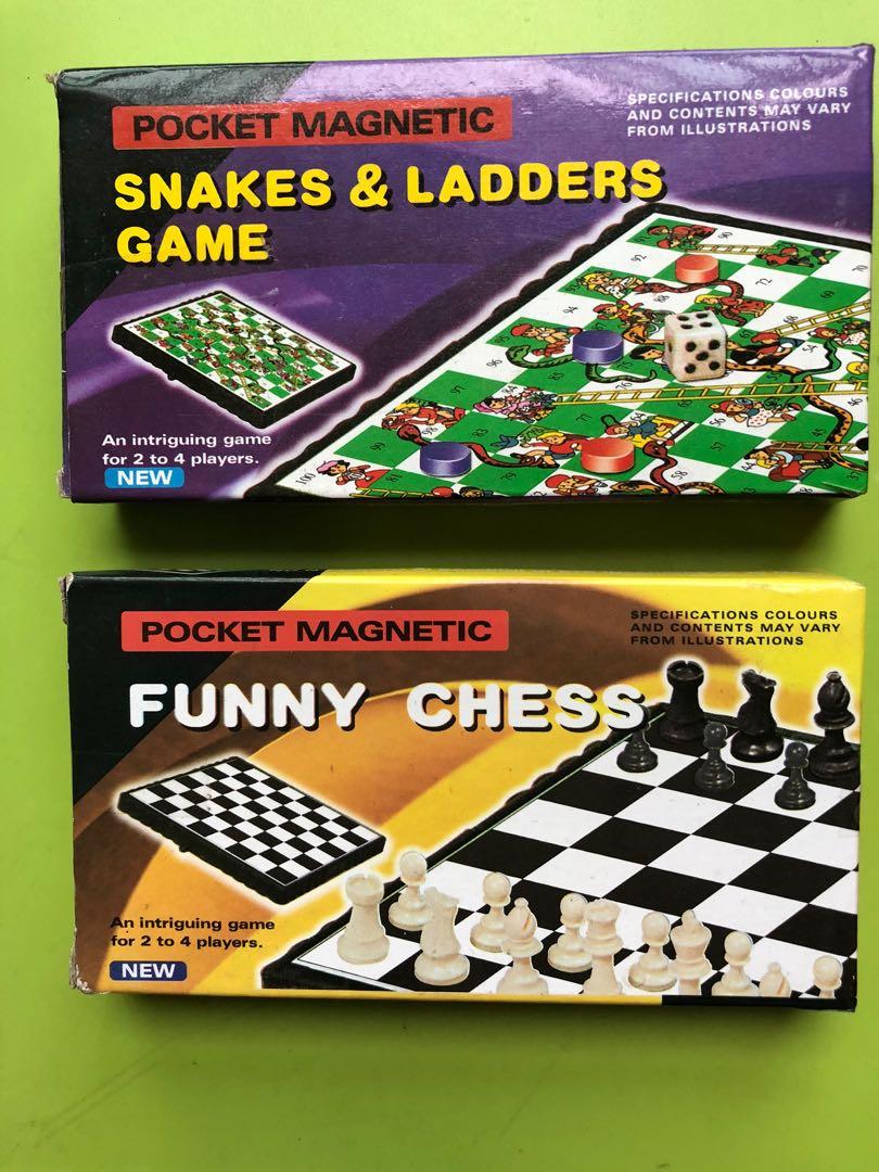 Funny Chess & Snake Ladders Game, Hobbies & Toys, Toys & Games on Carousell