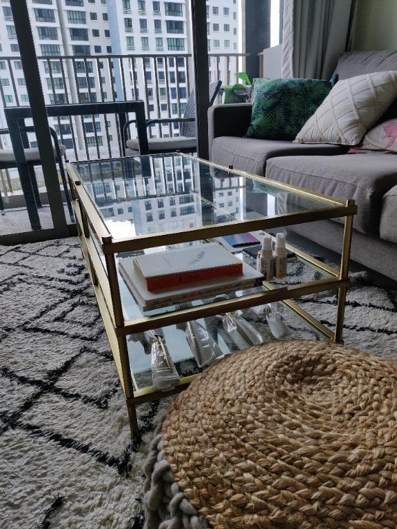 Structube glass online coffee table