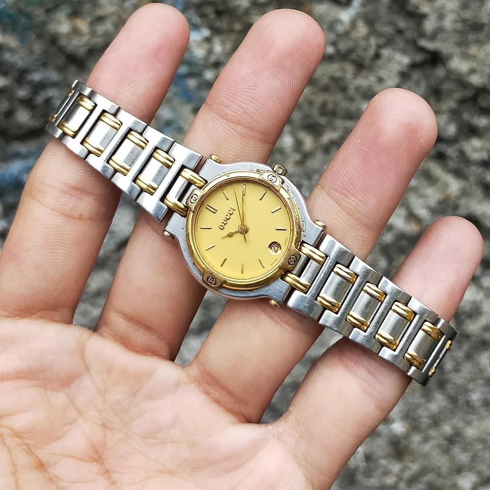 Two Tone Gucci 9000l Watch Price Gucci 9000M Vintage Wristwatch UNISEX