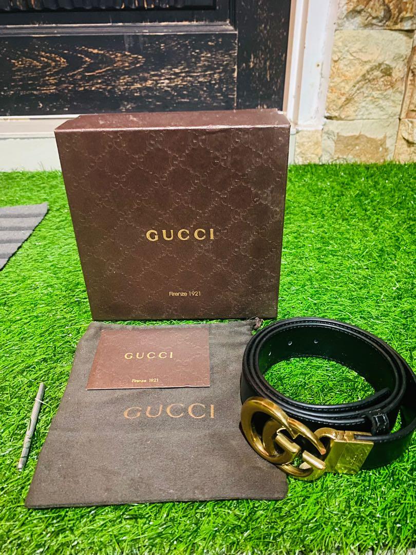 Gucci belt with box and dustbag Men s Fashion Watches Accessories Belts on Carousell