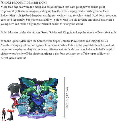 Hasbro Spider-Man: Into the Spider-Verse Super Collider Playset