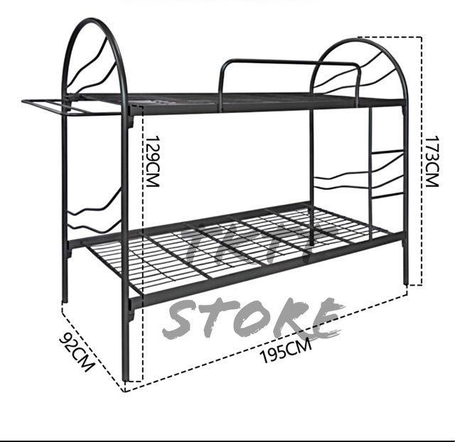 Double decker sales bed size
