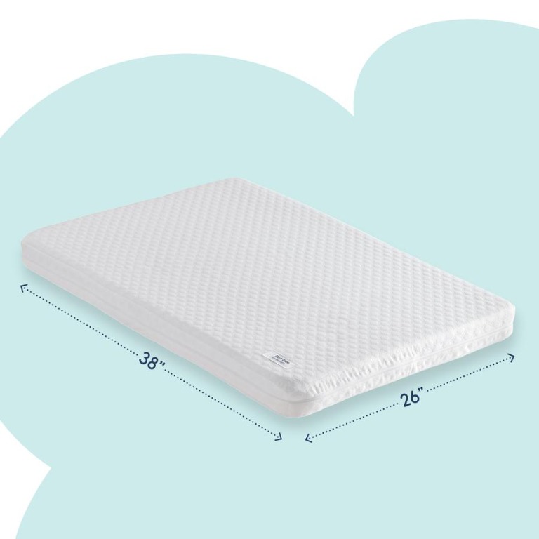 Hiccapop Dual Sided Pack n Play Mattress Pad 38 x 26 x 3.25 in