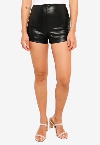 H&m leather shorts sales