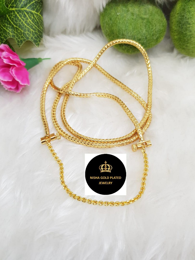 Gold plated thali chain discount