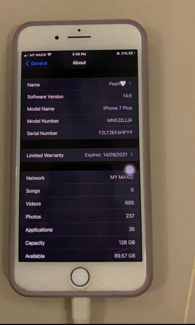 IP7 PLUS LL SET (Category: iPhone 8 Series) located in Gombak. Submitted by arysaa33 (Listing ID 1099876817, Image 3). Description: .