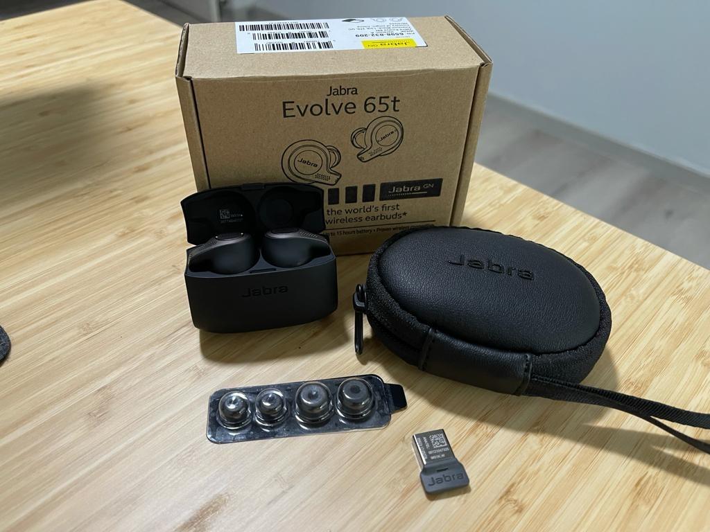 Jabra Evolve 65t MS True Wireless Earbuds With Link 370 USB