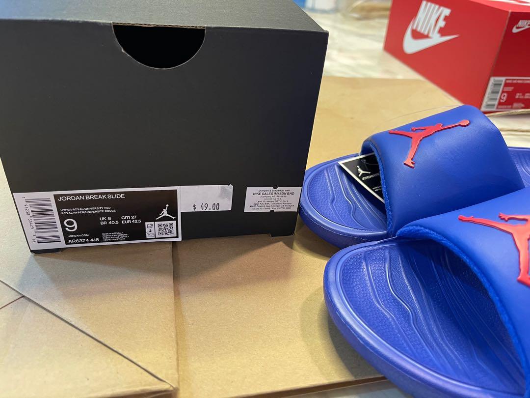 jordan break slipper