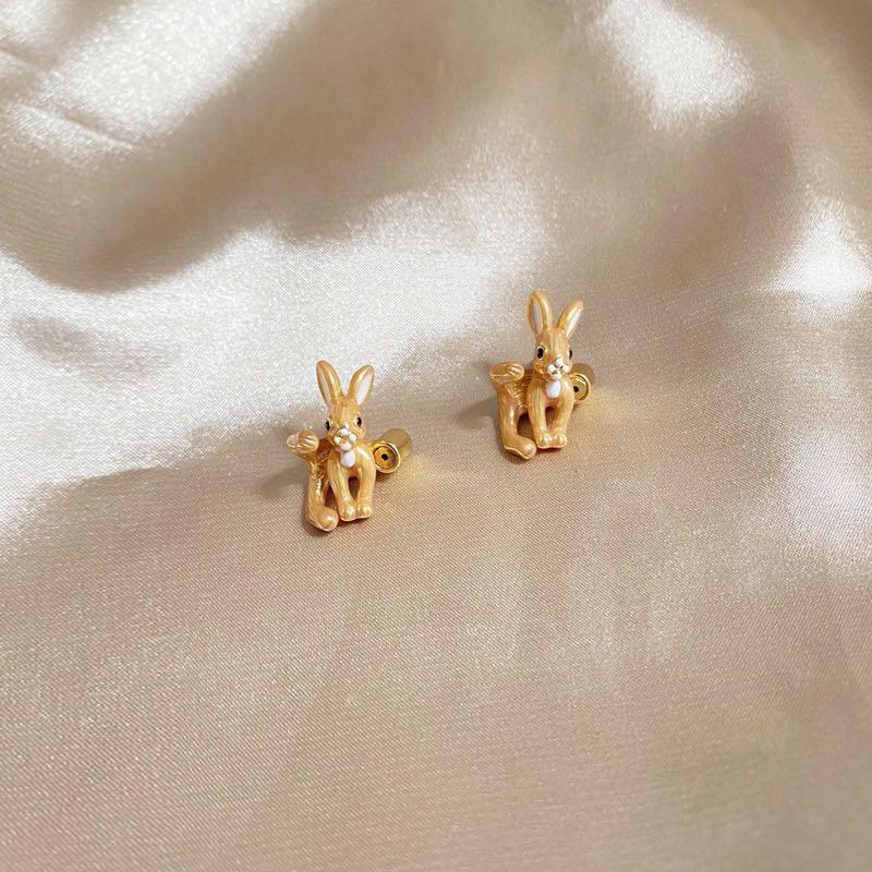 Kate Spade Bunny Earrings studs enamel
