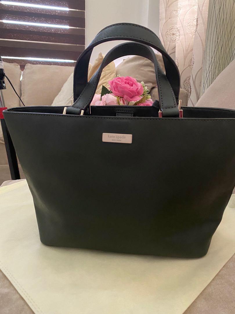 Kate Spade original with white tag (deep green), Luxury, Bags
