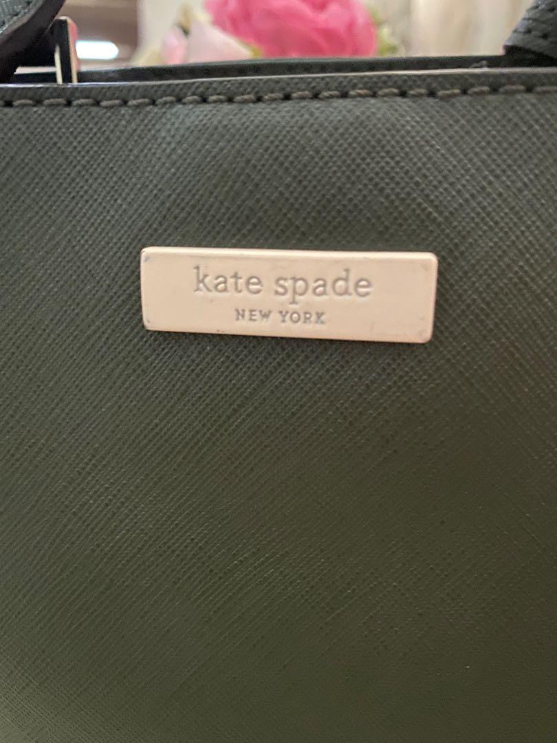 Kate Spade original with white tag (deep green), Luxury, Bags
