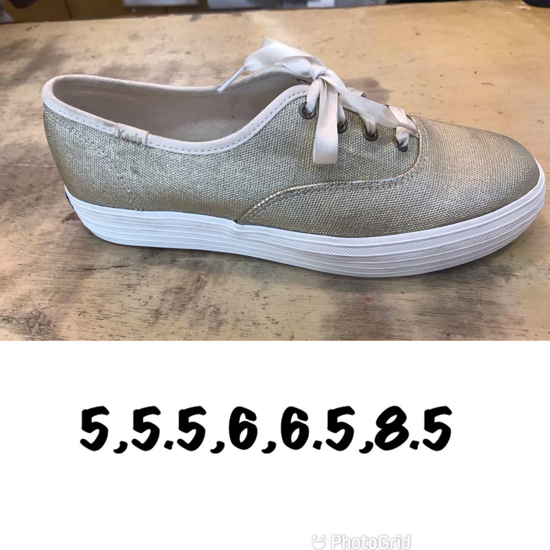 Keds triple decker metallic top