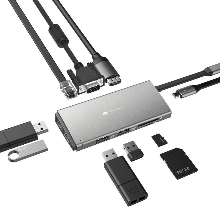 Keychron T10 USB-C Hub 10 in 1 [596], Computers & Tech, Parts ...