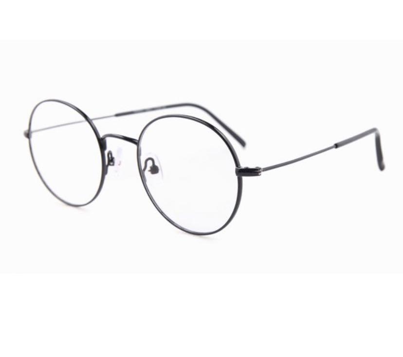 Korean Black Metal Frame Spectacles / Glasses, Women's Fashion, Watches & Accessories