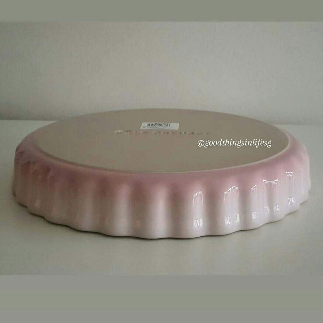 Le Creuset Fluted Flan Dish+Pie Bird Set (Cerise/ Shell Pink