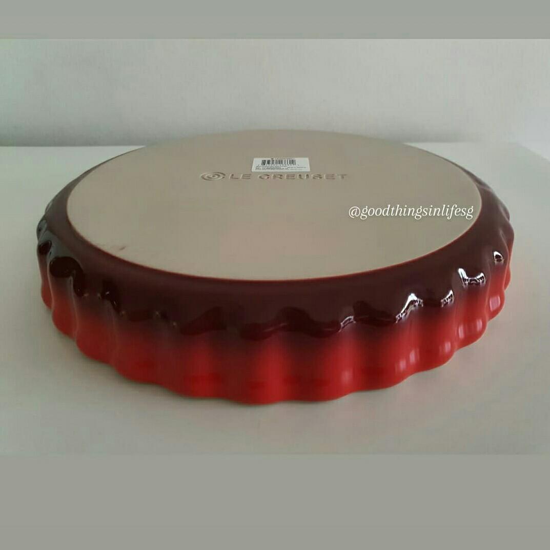 Le Creuset Fluted Flan Dish+Pie Bird Set (Cerise/ Shell Pink