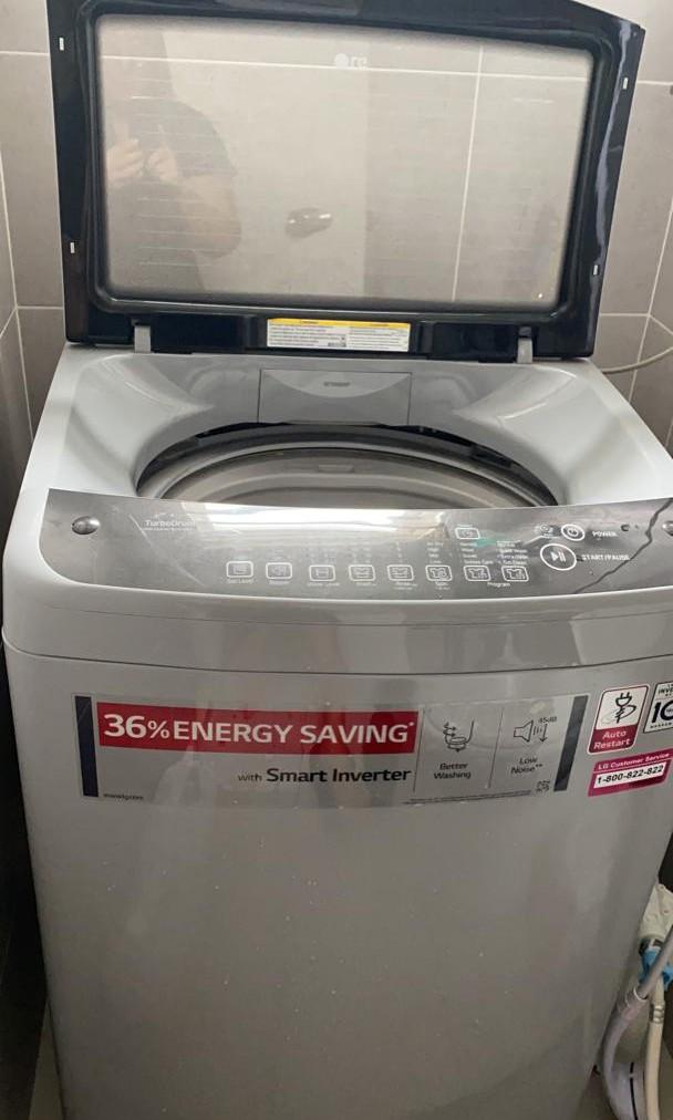 LG 10kg LG Smart Inverter Washing Machine, TV & Home Appliances