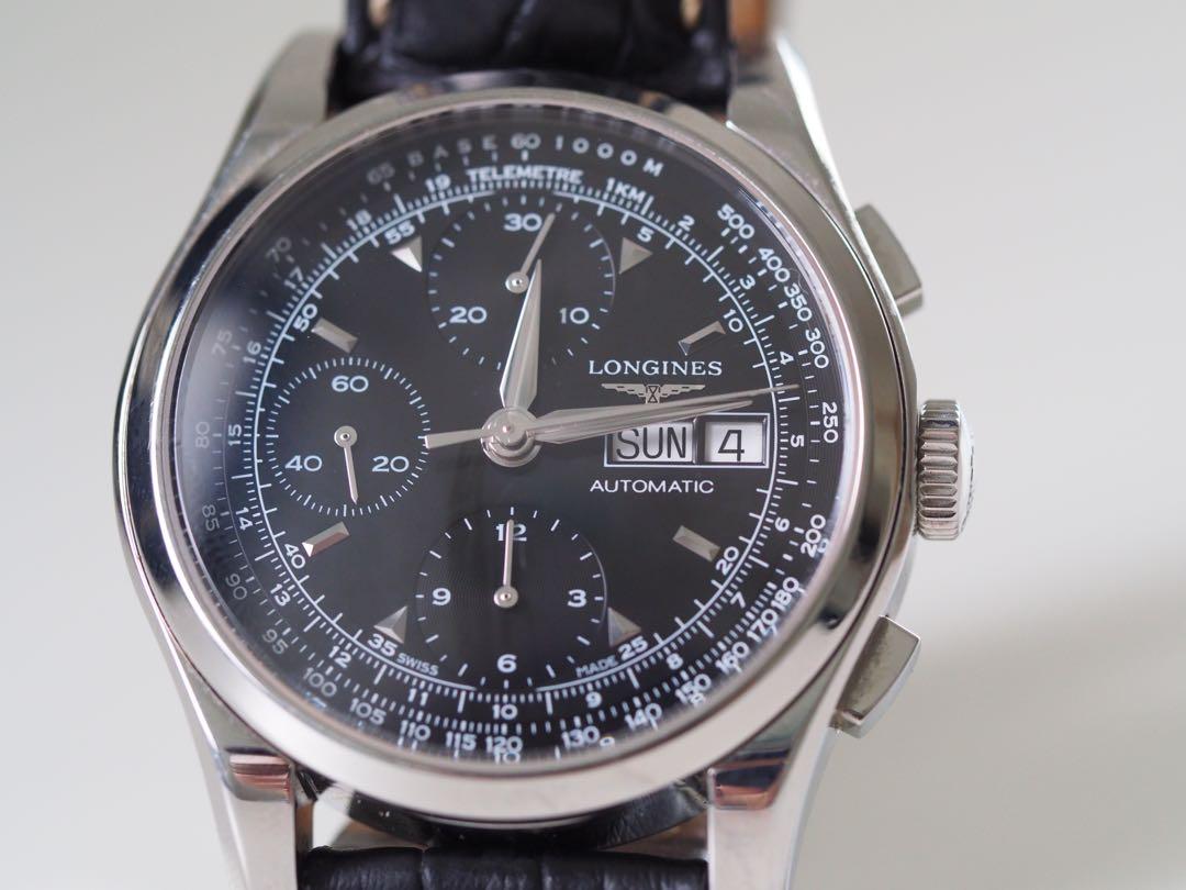 Longines heritage 1954 chrono black 