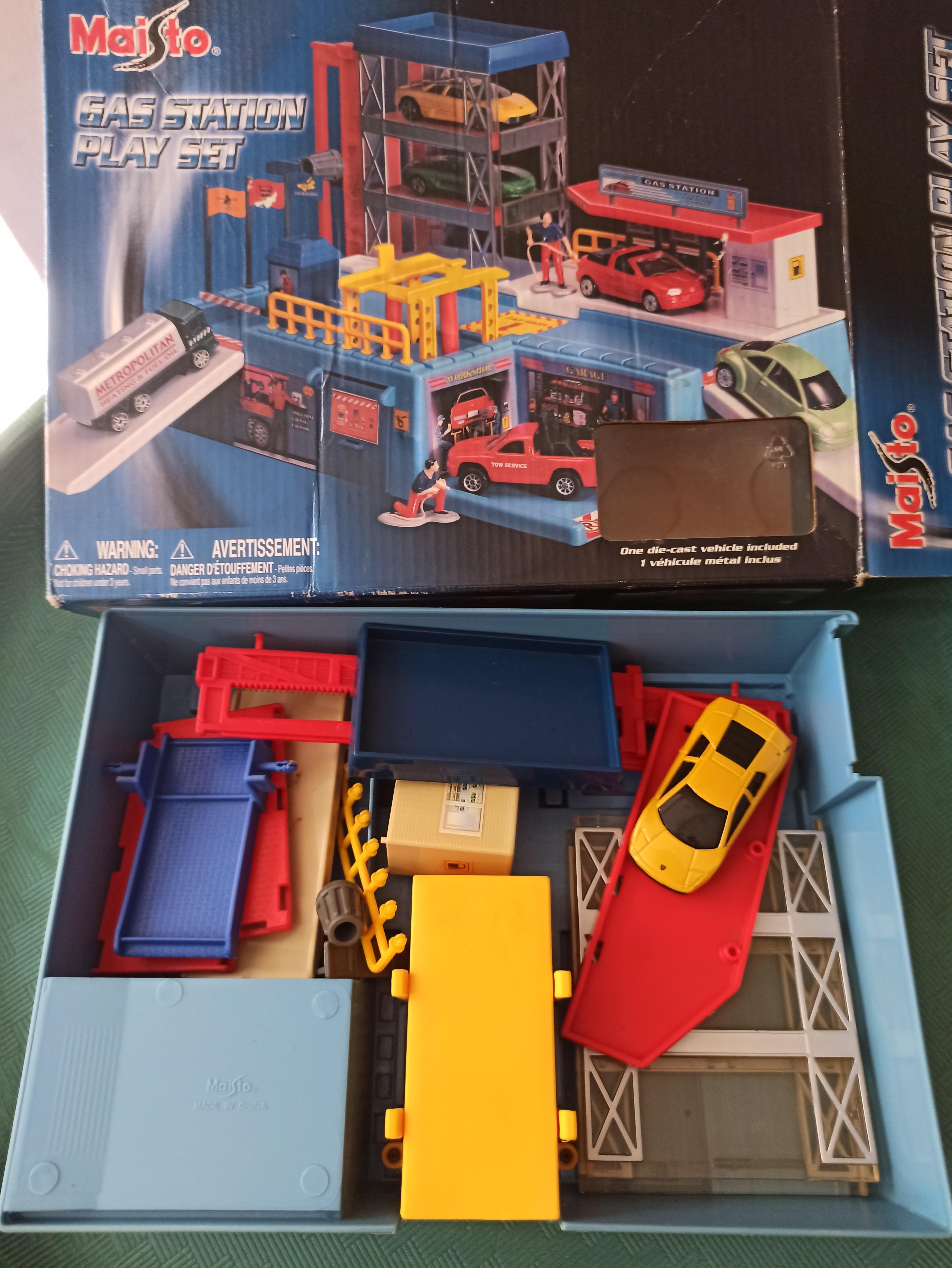 Maisto gas station play set toys collectibles lainnya di carousell
