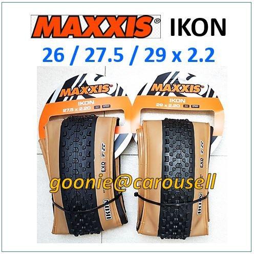 Maxxis IKON 26 27.5 29 MTB Tyre Tan Wall