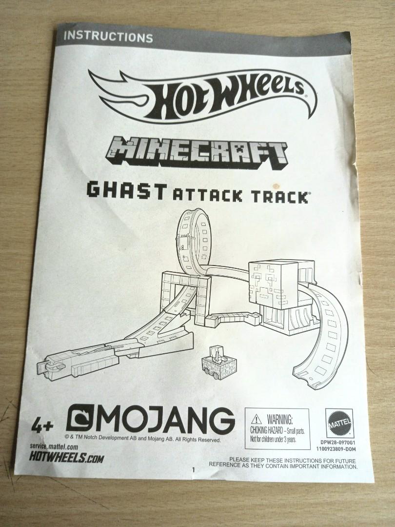 Minecraft Hot Wheels (Ghast attack track), Hobbies & Toys, Toys & Games
