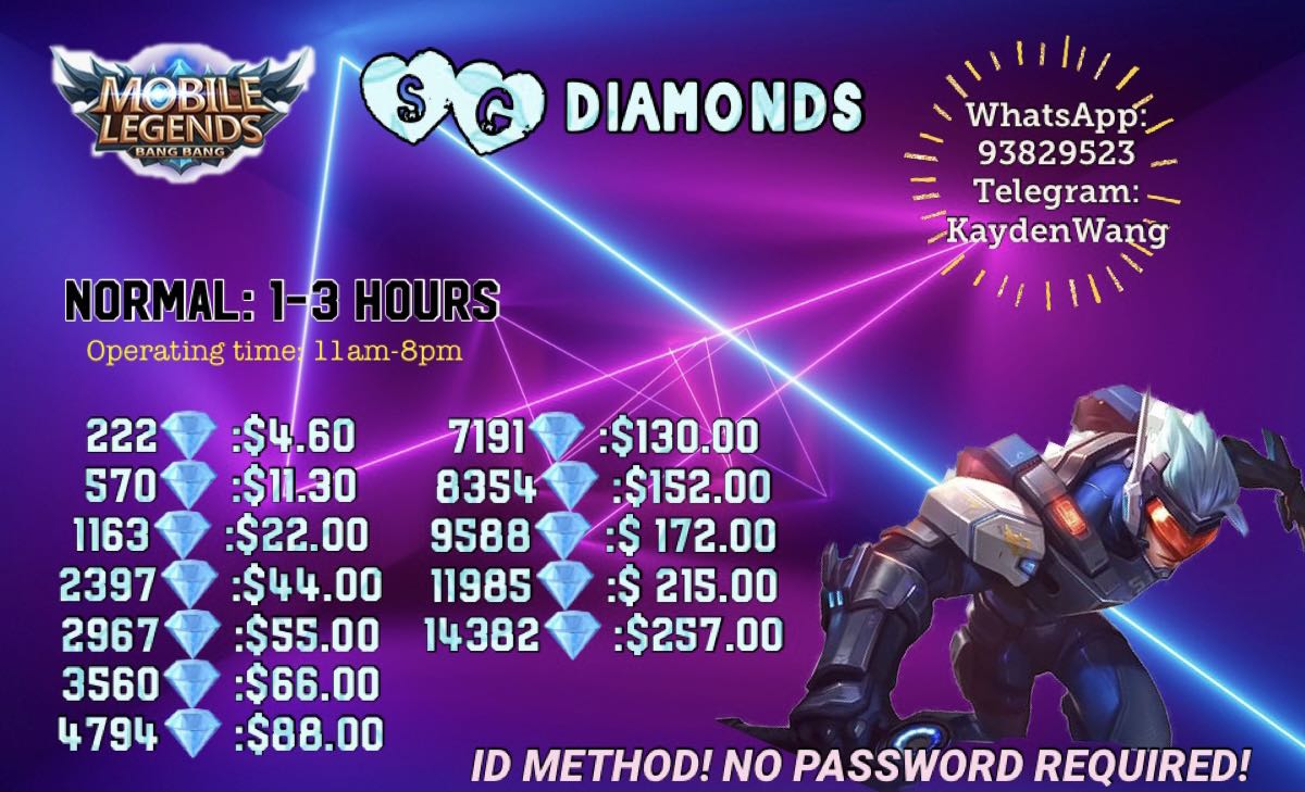 Mobile legend - diamond top up!, Video Gaming, Gaming Accessories, Game ...
