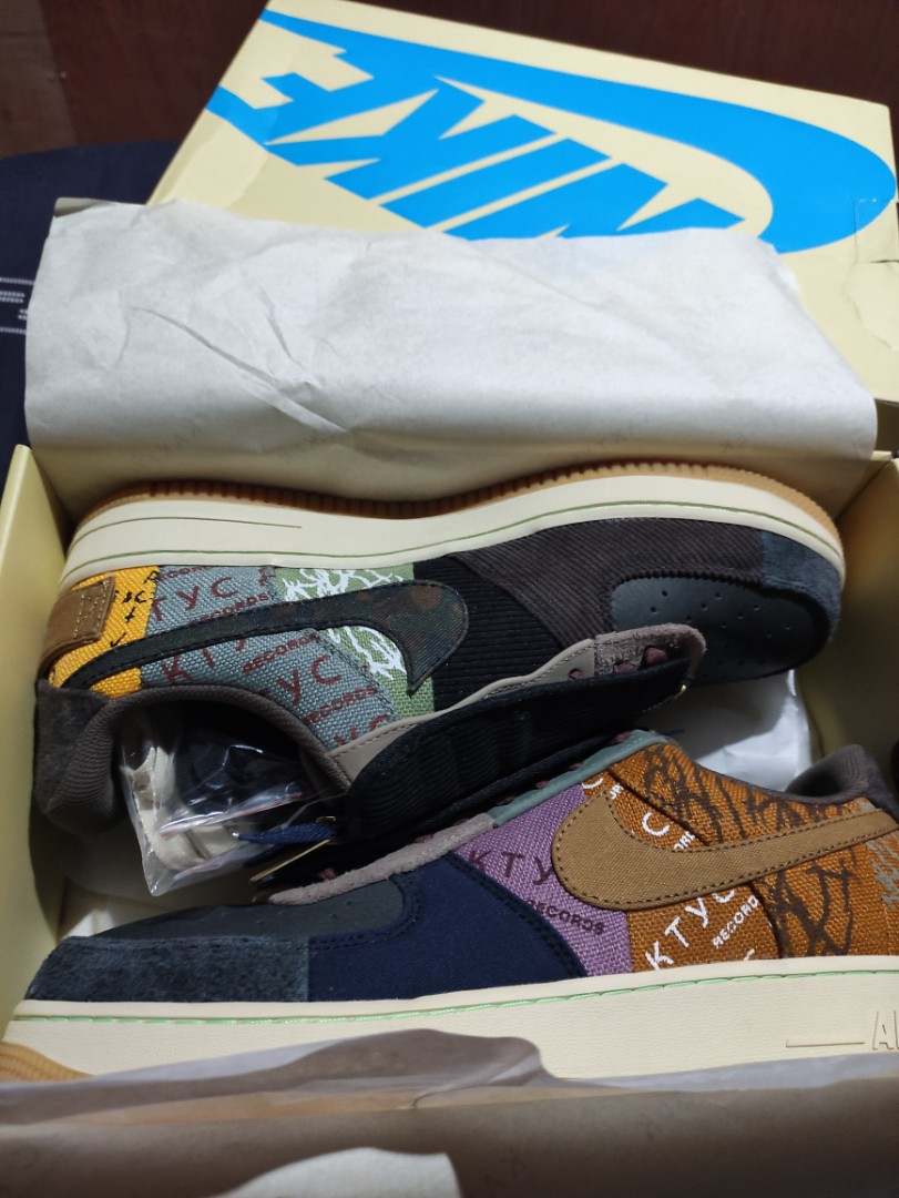 air force one travis scott fossil