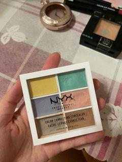 NYX 六色遮瑕盤（使用完一色）