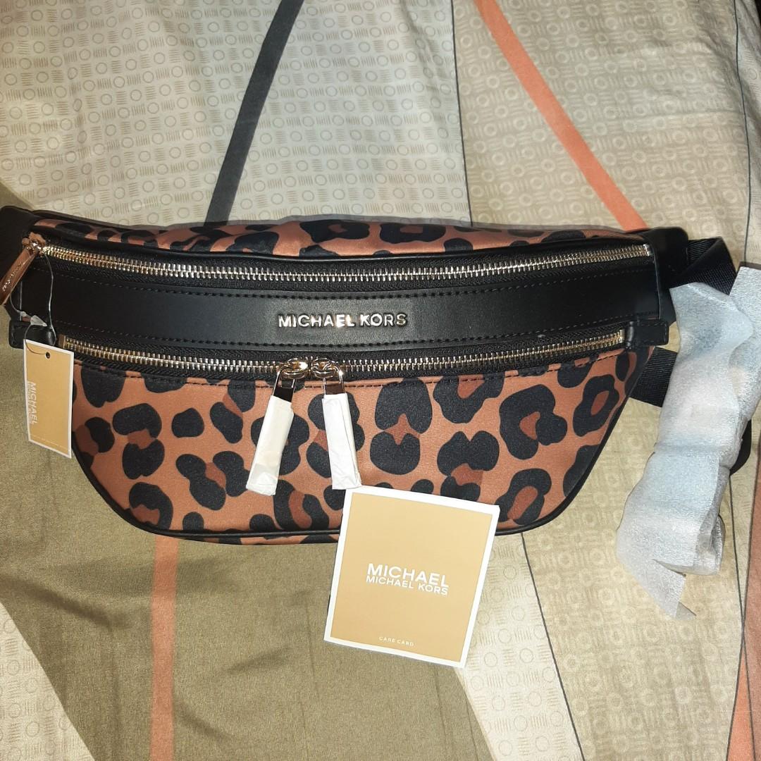 Michael kors store leopard fanny pack