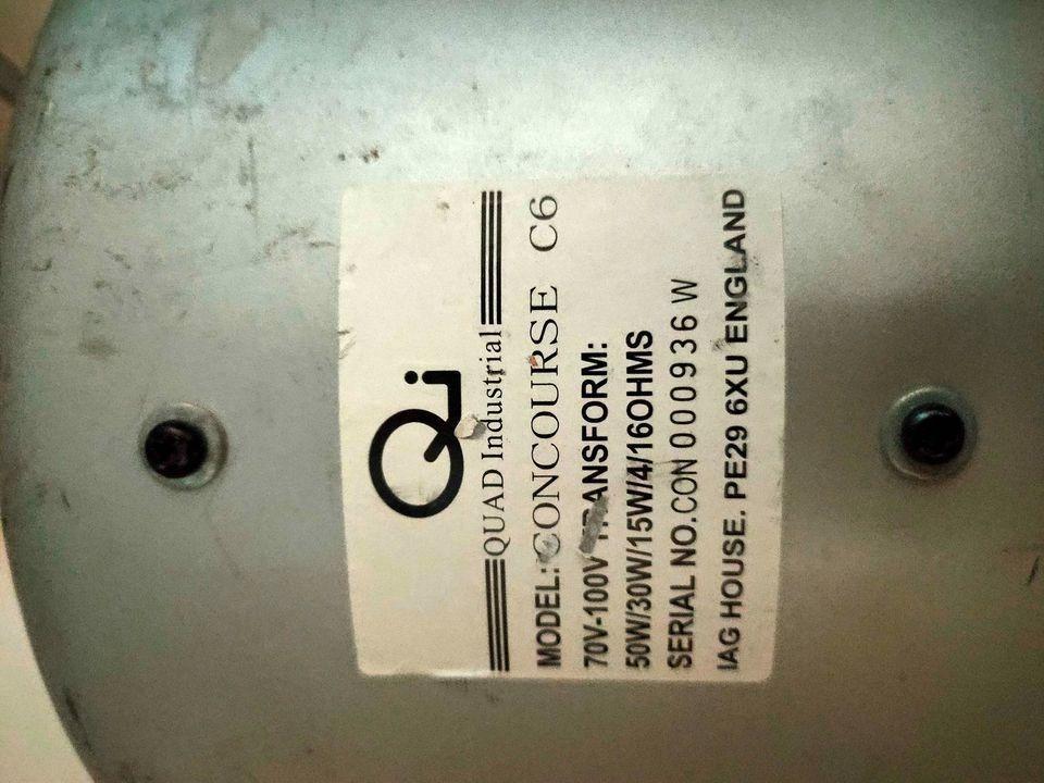 Quad industrial Concourse Ceiling Speaker @P4500set (Category: Soundbars, Speakers & Amplifiers) located in Angeles City. Submitted by edjazmin (Listing ID 1099866337, Image 3). Description: Quad industrial Concourse Ceiling Speaker @P4500set 13inches width 11inches height 70V-100V transform 50w/30w/15w/4/160ohms Model: concourse C6 No return policy Located@ 544 Acacia st. Dona Belen Subdivision Sto. Cristo Angeles city Pampanga 2009 Contact no. 