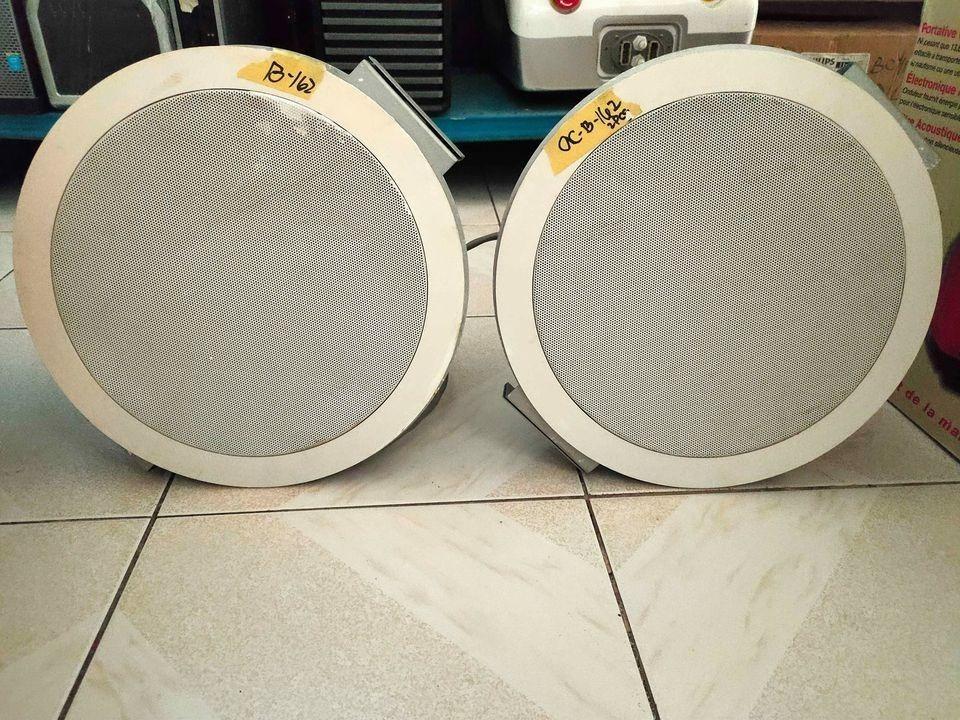 Quad industrial Concourse Ceiling Speaker @P4500set (Category: Soundbars, Speakers & Amplifiers) located in Angeles City. Submitted by edjazmin (Listing ID 1099866337, Image 1). Description: Quad industrial Concourse Ceiling Speaker @P4500set 13inches width 11inches height 70V-100V transform 50w/30w/15w/4/160ohms Model: concourse C6 No return policy Located@ 544 Acacia st. Dona Belen Subdivision Sto. Cristo Angeles city Pampanga 2009 Contact no. 