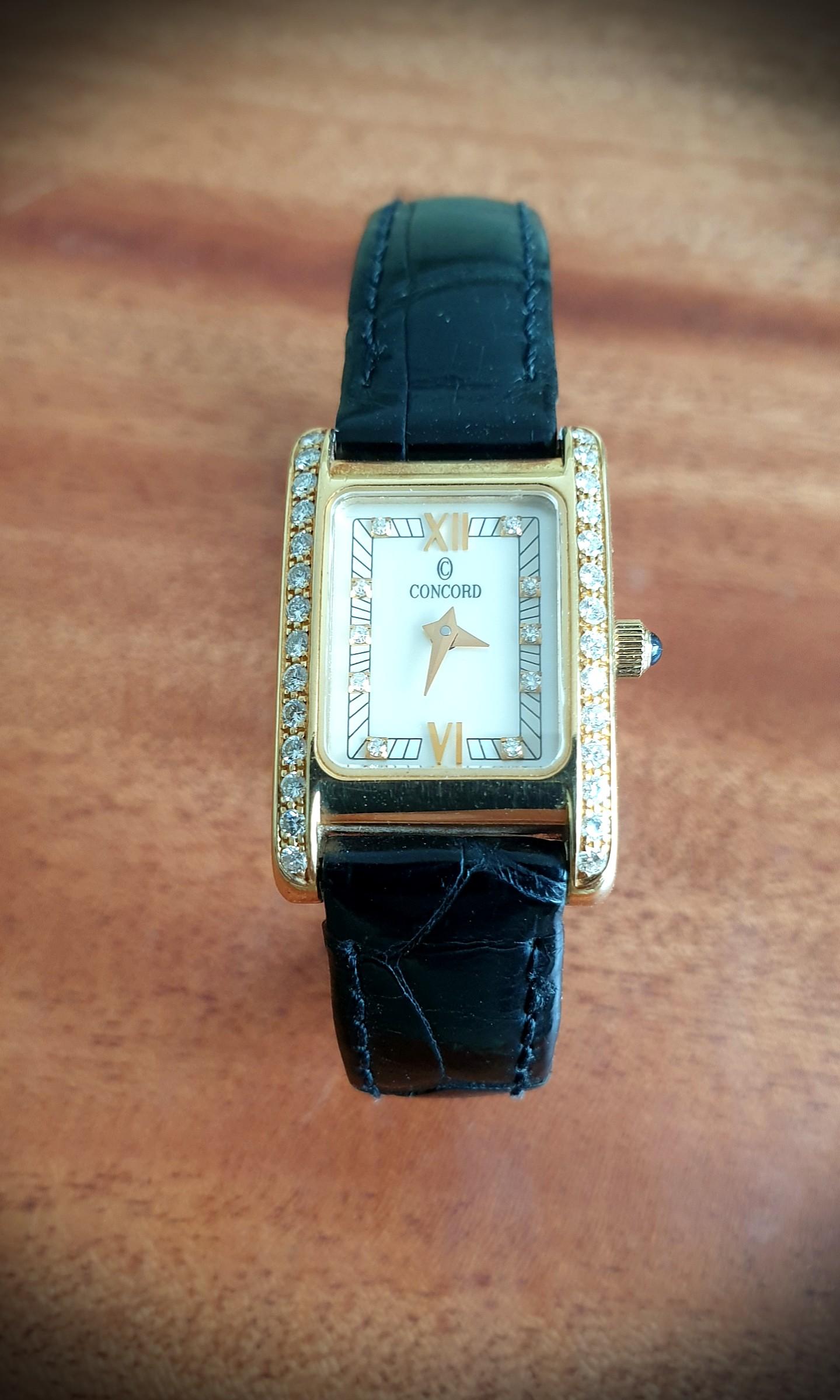 Concord veneto discount 18k gold watch