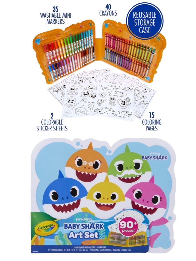 Crayola Baby Shark Art Set, 90 Pieces – StockCalifornia