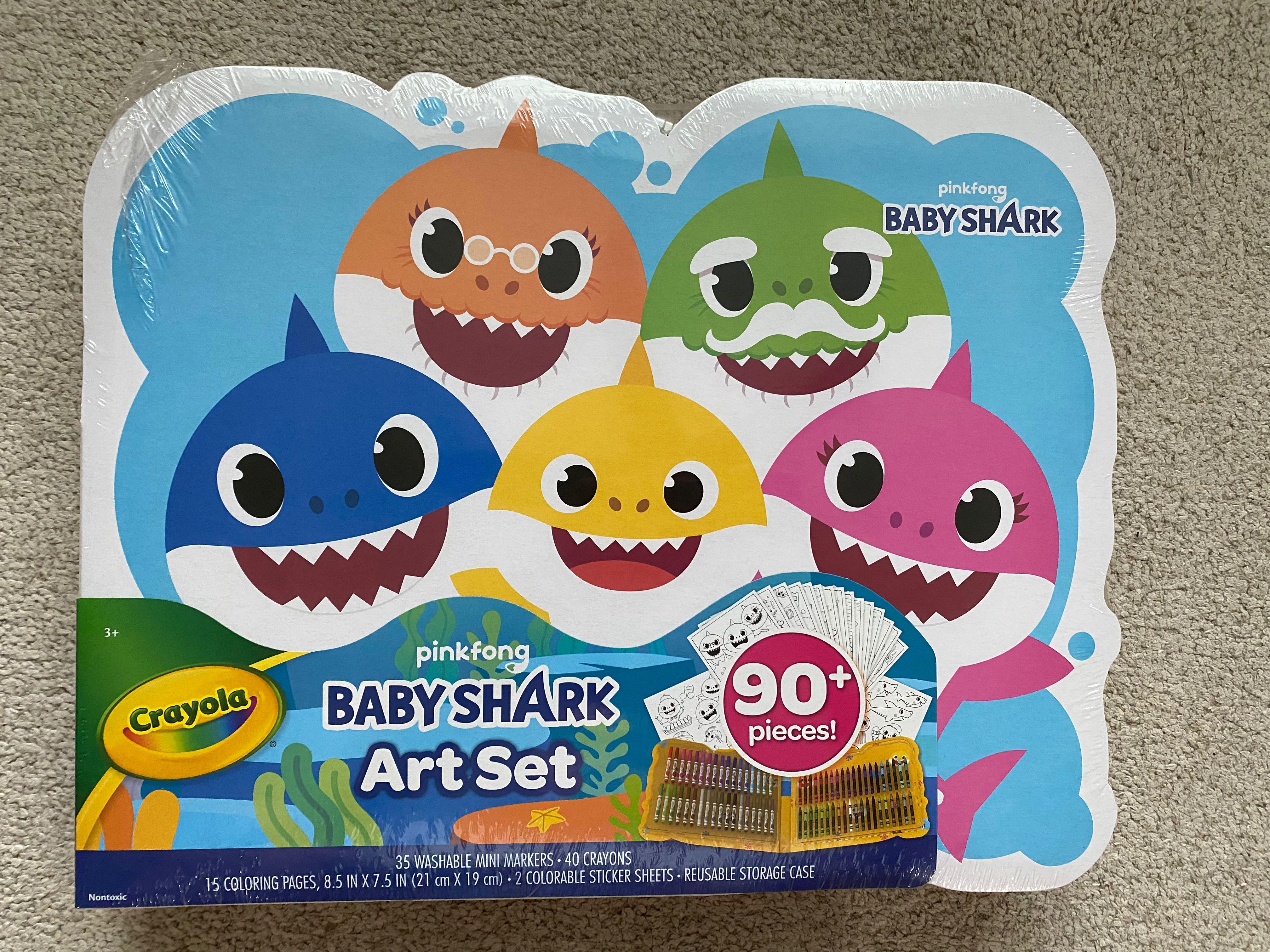 Crayola Baby Shark Art Set, 90 Pieces – StockCalifornia