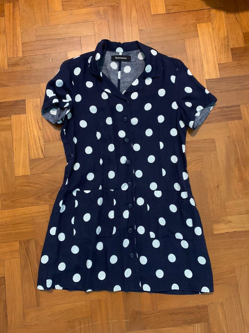 Reformation Plymouth Dress in Dotty