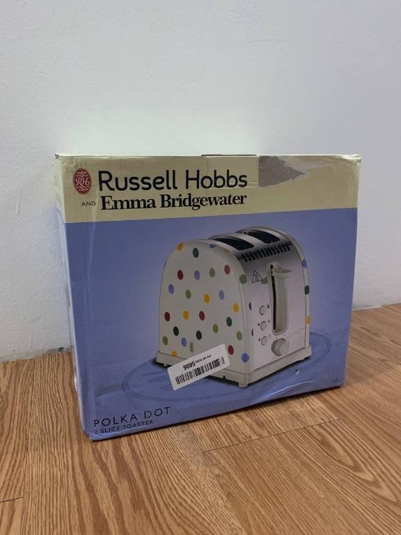 Russell Hobbs Emma Bridgewater Toaster, Polka Dot 2 Slice Toaster, 1300