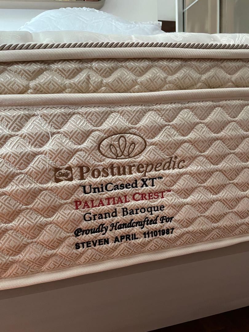 Sealy Posturepedic Palatial Crest King Size Bed Furniture Home
