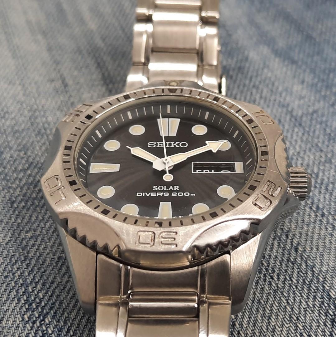 Seiko SNE107 V158 0AE0 Solar Diver s 200 Meter Quartz Men s Watch
