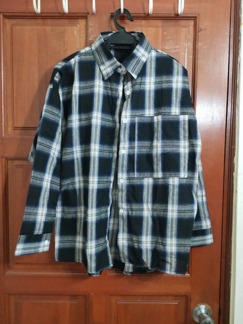 SHEIN Boyfriend Shirt, Women's Fashion 