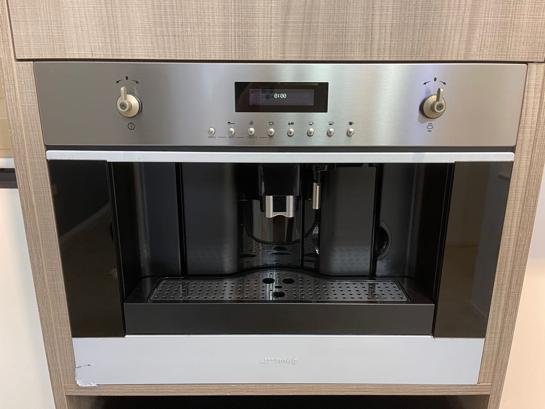smeg cms6451x coffee maker plus free EcoDecalk mini and track/hinge