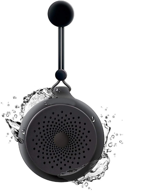 Splash Water Resistant Wireless Bluetooth Speaker w/Microphone (Blue)