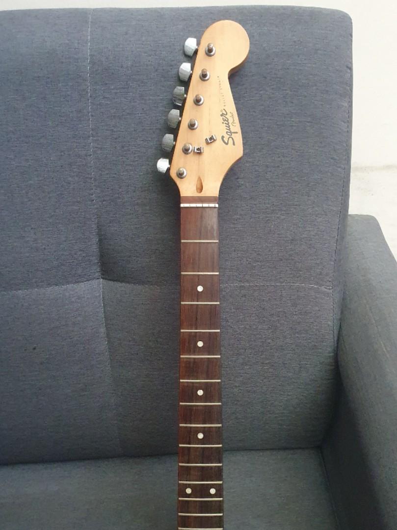 Squier Guitar Neck Has Some Flame Maple also Negotiable Hobbies