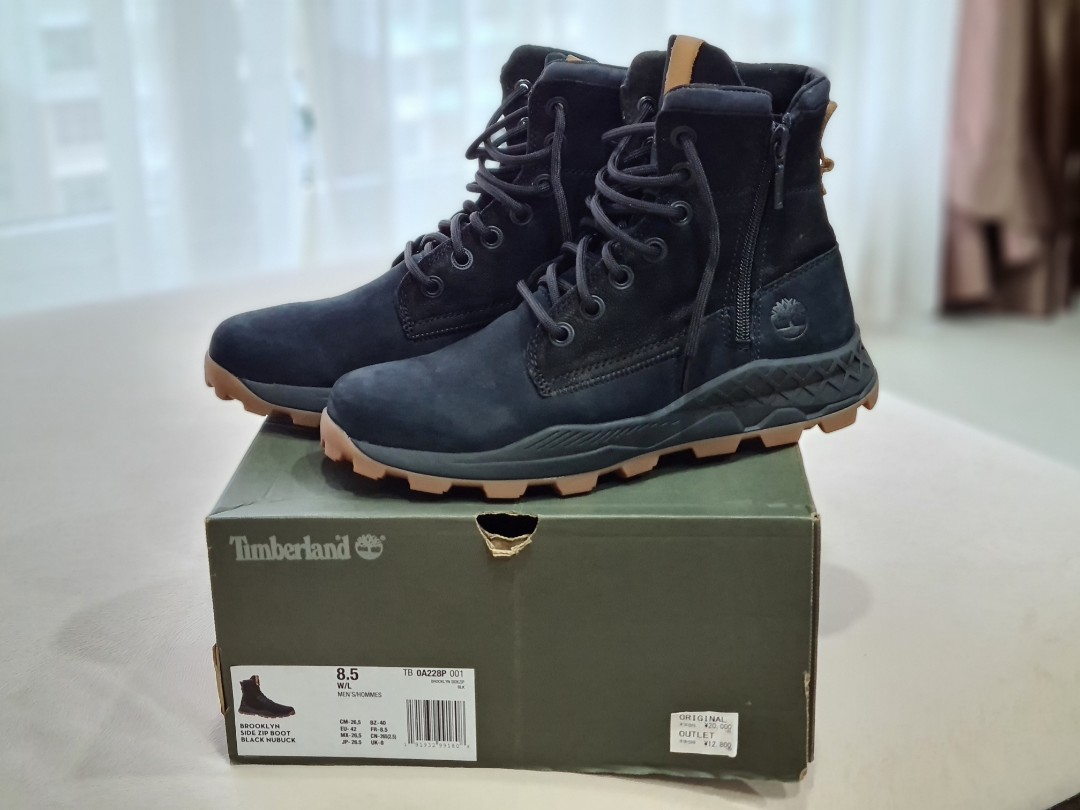 Pendiente detergente Chillido Timberland Brooklyn Side Zip Boots US 8.5, Men's Fashion, Footwear, Boots  on Carousell