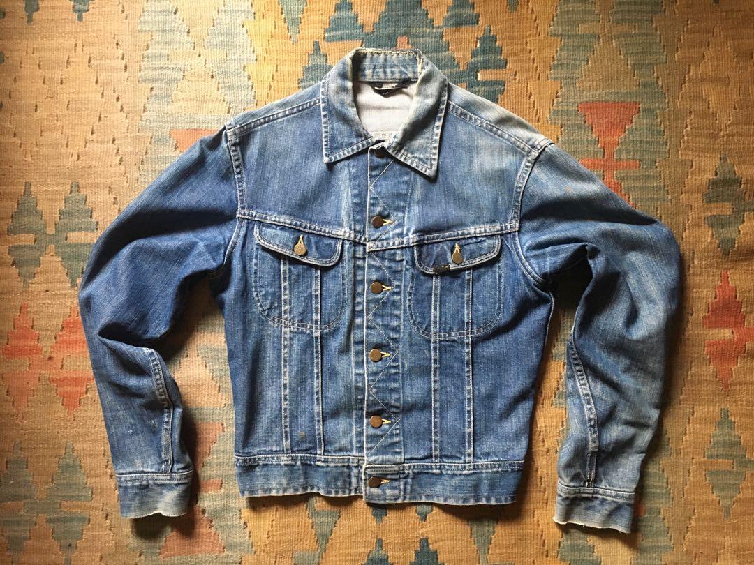 Vintage Late 50s Lee Rider Denim Jacket, Men's Fashion, Tops