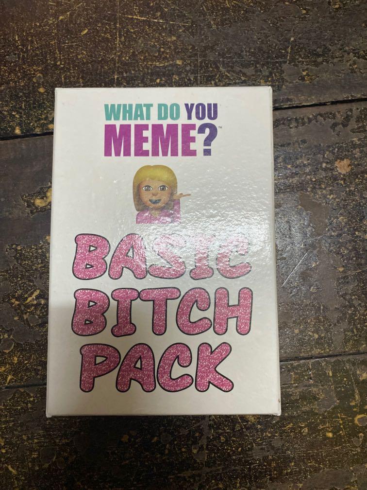What Do You Meme Basic B*tch Pack (Category: In-Game Products) located in Dungun. Submitted by sofeaaeee (Listing ID 1099873724, Image 2). Description: Additional pack for what do you meme Only played twice Price exc postage Postage RM8 Chat for further details ☺️.