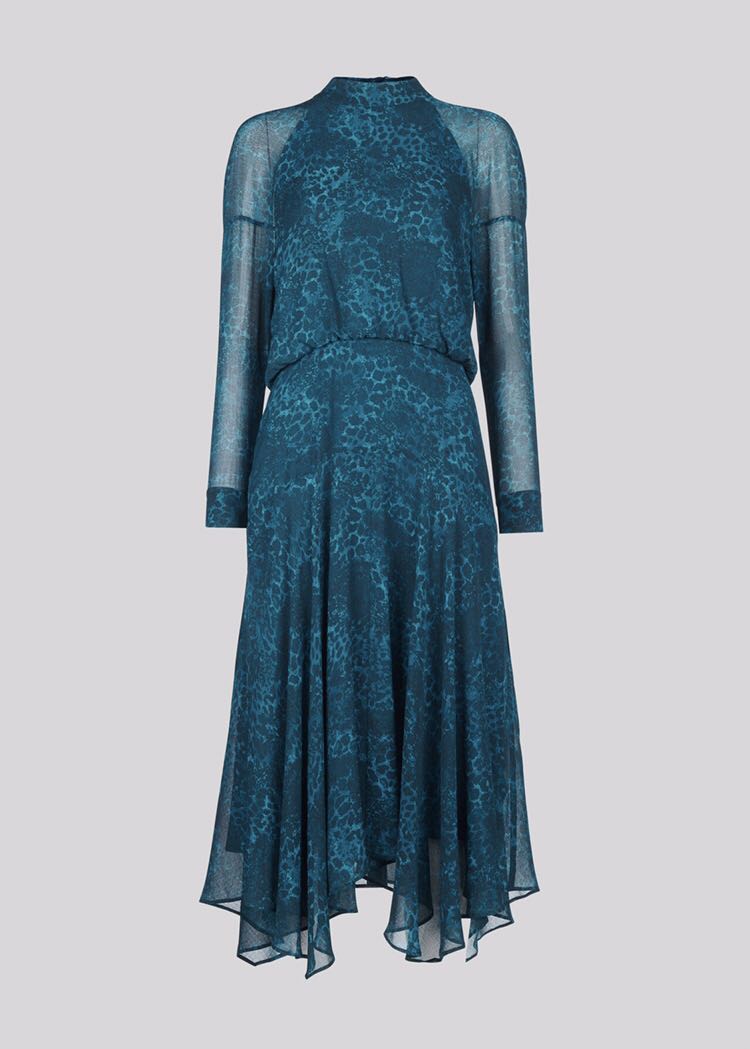 WHISTLES BIG CAT CARLOTTA DRESS in Teal Women s Fashion Dresses Sets Dresses on Carousell